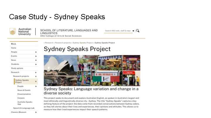 Case Study - Sydney Speaks  