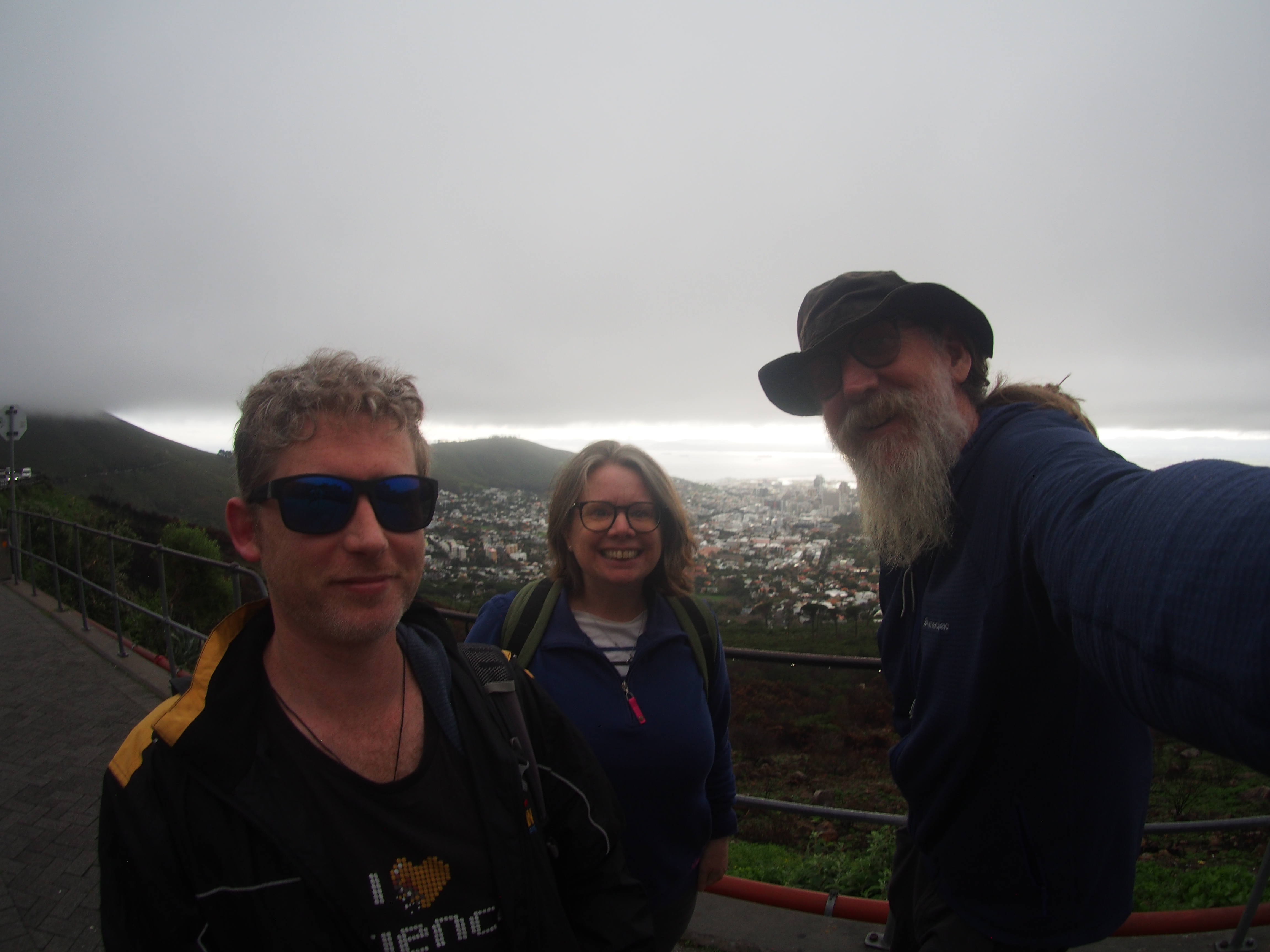 Me, Kim and Claire above Cape Town